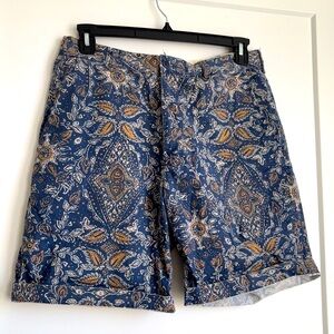 Vintage inspired J Crew paisley short 100% cotton